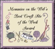 Mommies on the Web Craft Site of the Week